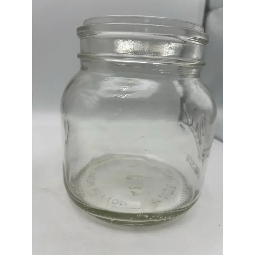 Ball Half Gallon 64 oz / 2 qt Glass Storage Canister Stainless Lid Mason Jar